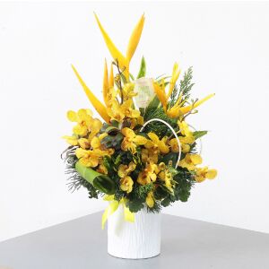 Yellow Orchids and Tropicals