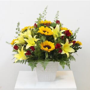 Yellow and Red Arrangement