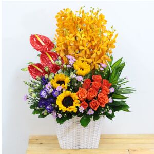 Stunning mixed colour arrangement