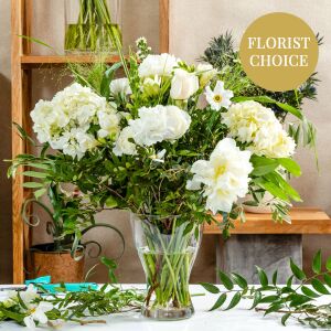 White florist's fantasy bouquet